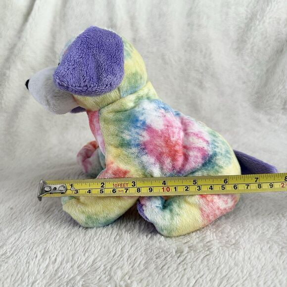 Ganz Webkinz Tie Dyed Puppy Plush HM385 No Code Cut Tag Stuffed Animal Toy - Picture 5 of 5